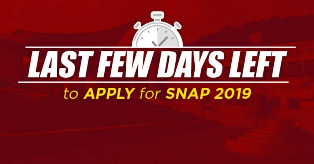 Last Few Days Left: Calling Out Aspirants For SNAP 2019 Registration Last Few Days Left: Calling Out Aspirants For SNAP 2019 Registration