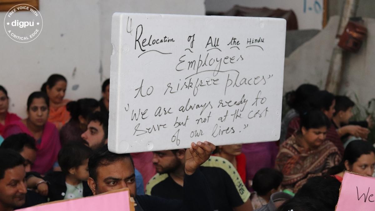 In Pictures: Candlelight vigil in Kashmir against Kashmiri Pandit's killing