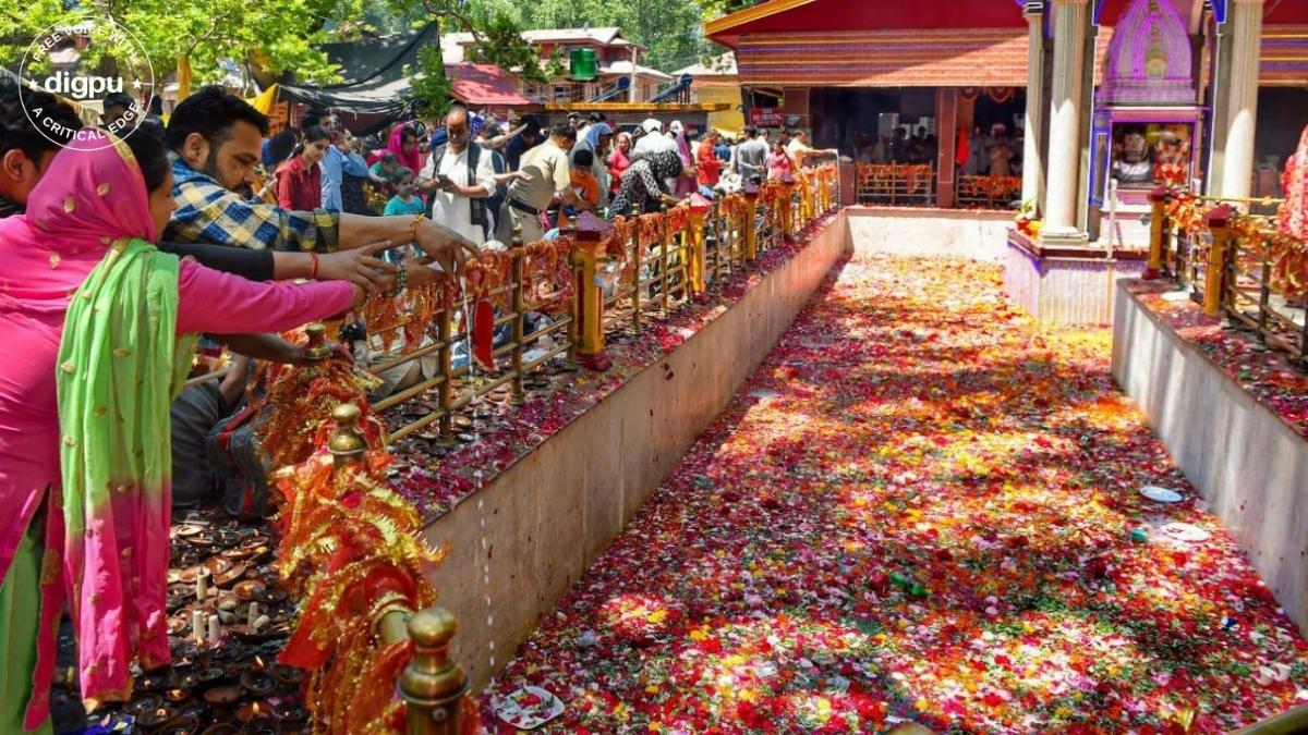 Kashmir’s temple spring colour indicates Valley’s current affairs